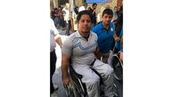 مجید فرزین قهرمان المپیک وارد مسجد الجواد شد+ عکس