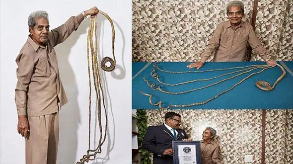 ناگفته های مرد ناخن بلند پس از ۶۲ سال لجبازی+عکس