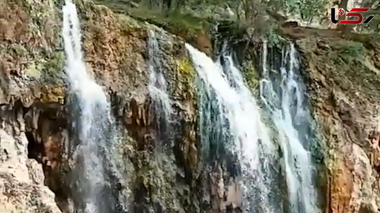 این آبشار زیبا در استان فارس است + فیلم 