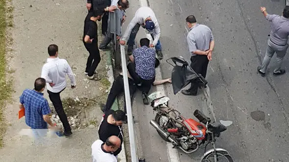 عکس/ انتقال مرد خوزستانی از این صحنه به سرد خانه