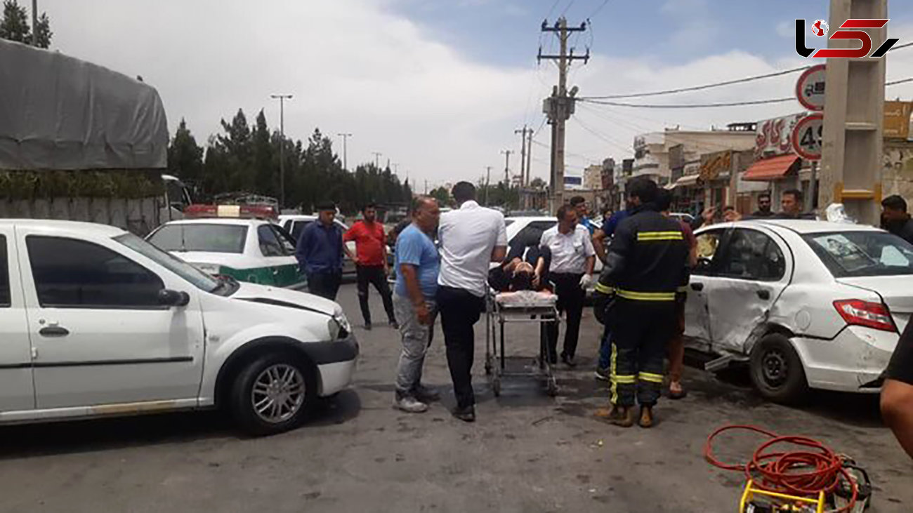 تصادف خونین ال نود با سینا در شیراز 