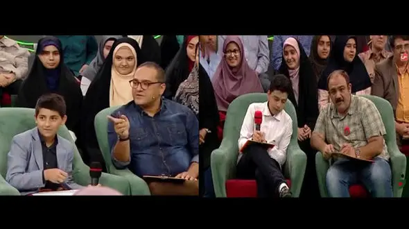 اسم و فامیل بازی کردن رامبد جوان و مهران غفوریان!+ فیلم 