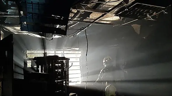 آتش سوزی  یک بانک در غرب تهران!