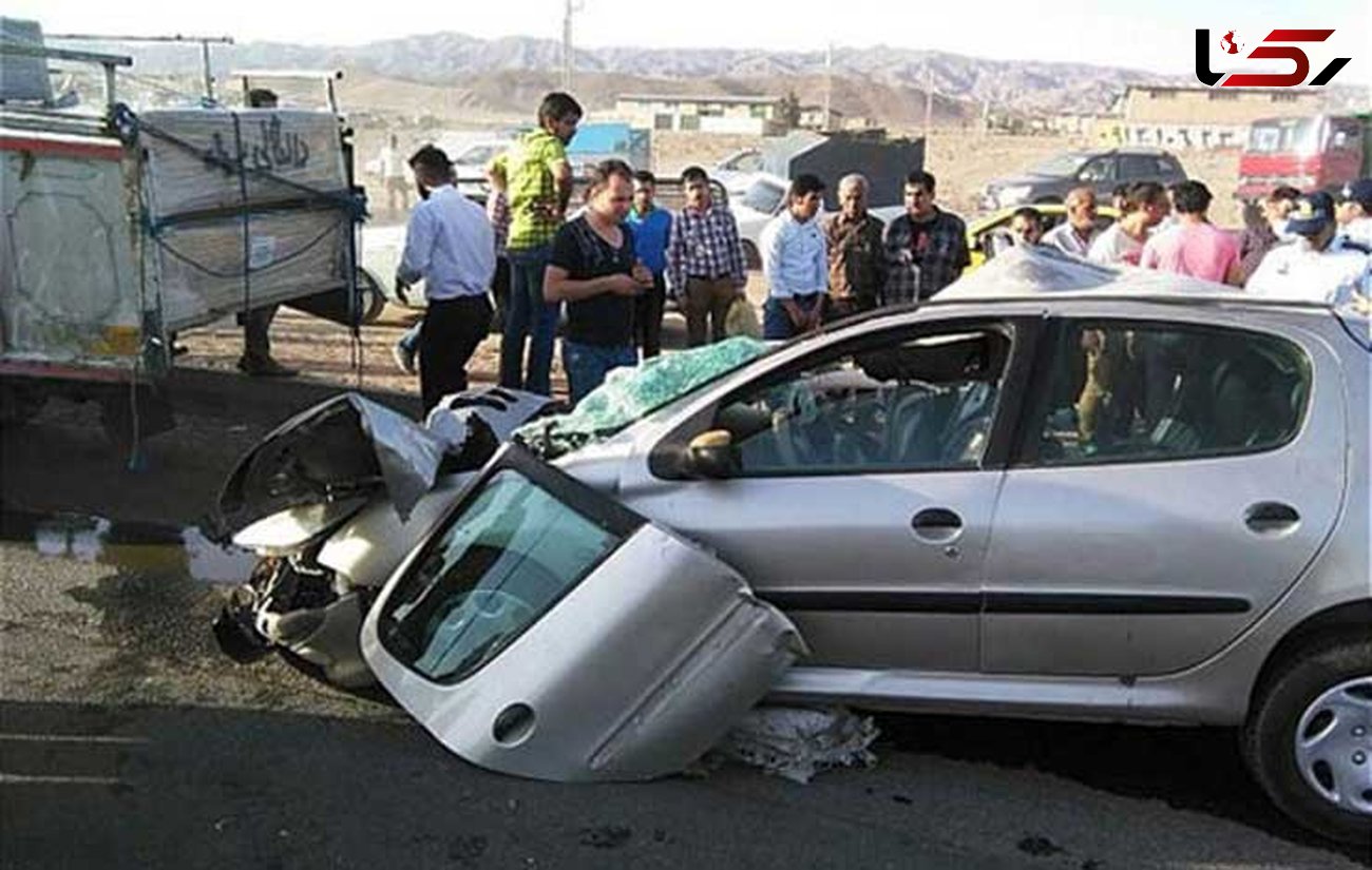 برخورد ۲ دستگاه خودرو در همدان ۶ کشته و مجروح برجا گذاشت