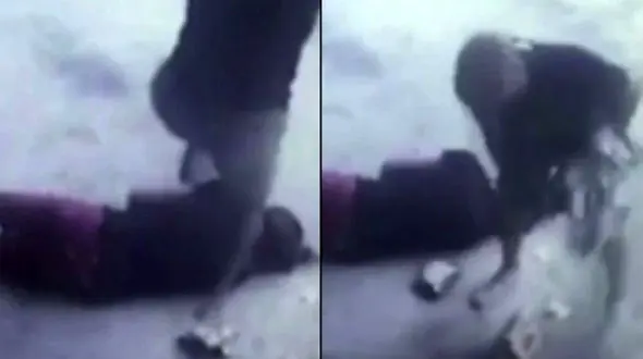 حمله یک مرد به دختر جوان در خیابان + فیلم و عکس