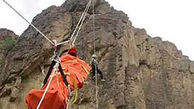 نجات کوهنورد زن گرفتار در آبشار تنگ تامرادی بویراحمد