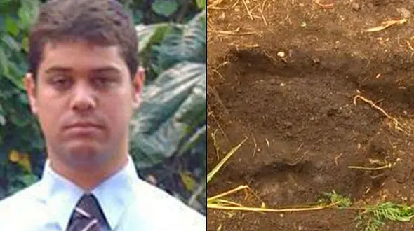 مردی زنش را داخل چمدان در خاک دفن کرد +عکس