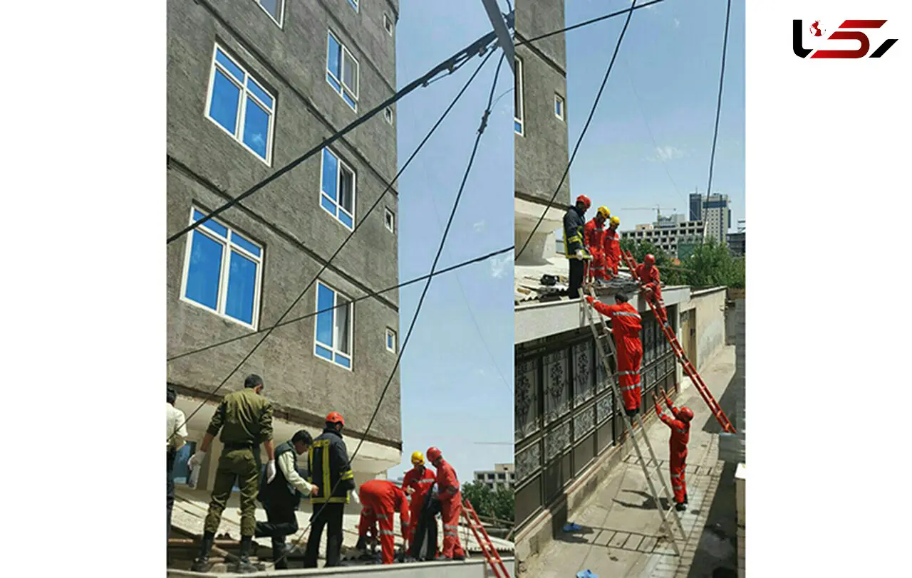 سقوط یک زن از طبقه پنجم یک ساختمان در مشهد+عکس