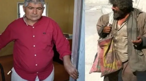 دردسر گدای میلیونر معروف بوشهری در کازرون +عکس