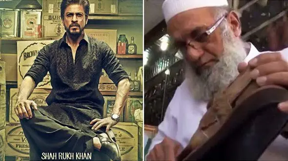 دستگیری کفاش به خاطر دوختن کفش های ویژه برای شاهرخ خان+عکس هنرپیشه هندی و کفاش