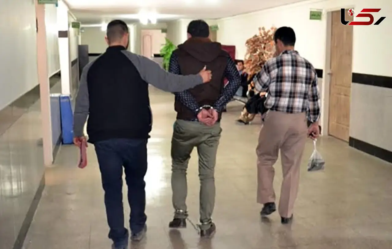 جوانی به خاطر دزدیدن گل دستگیر شد+عکس