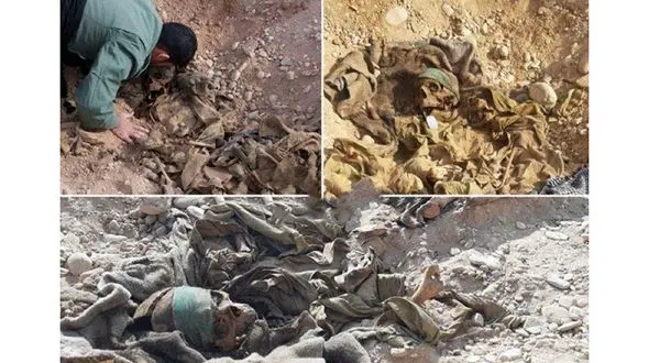 تصاویری تکان‌دهنده از کشف پیکر پاک 3 شهید
