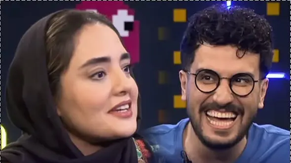 فیلم / نرگس محمدی:شهاب حسینی جذابترین بازیگره البته بعد از علی اوجی  .../ مگه چیه شوهرم هم خوشگله هم نازه هم ...همه چی فقط صورت نیست که ... خودش و قیاسی از خنده مردن ....