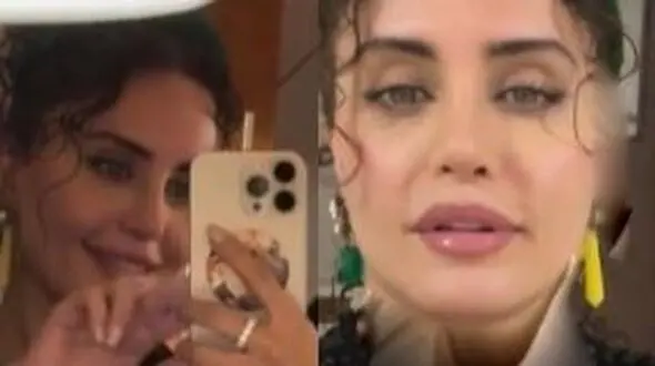 فیلم / الناز شاکردوست کنسرت دبی  مهران مدیری رو بهم ریخت /  تماشاچیا بی خیال مدیری شدند و به الناز خانم خیره ماندند