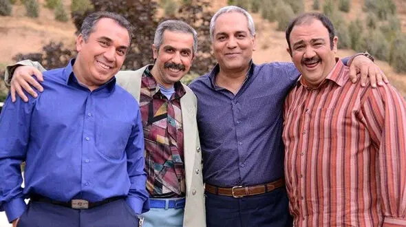 دو دوست قدیمی در کنار هم؛ سلفی مهران غفوریان و سیامک انصاری