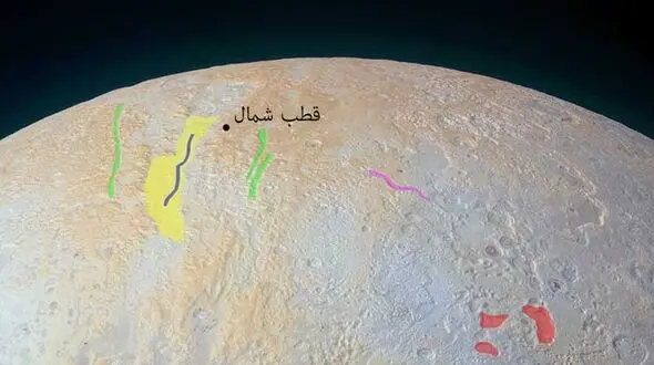 نشانه ها عجیب در قطب شمال سیاره پلوتو + عکس