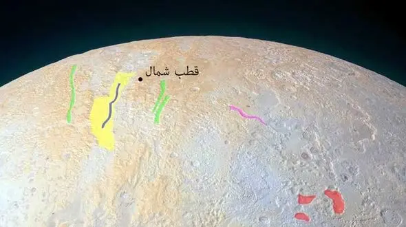 نشانه ها عجیب در قطب شمال سیاره پلوتو + عکس