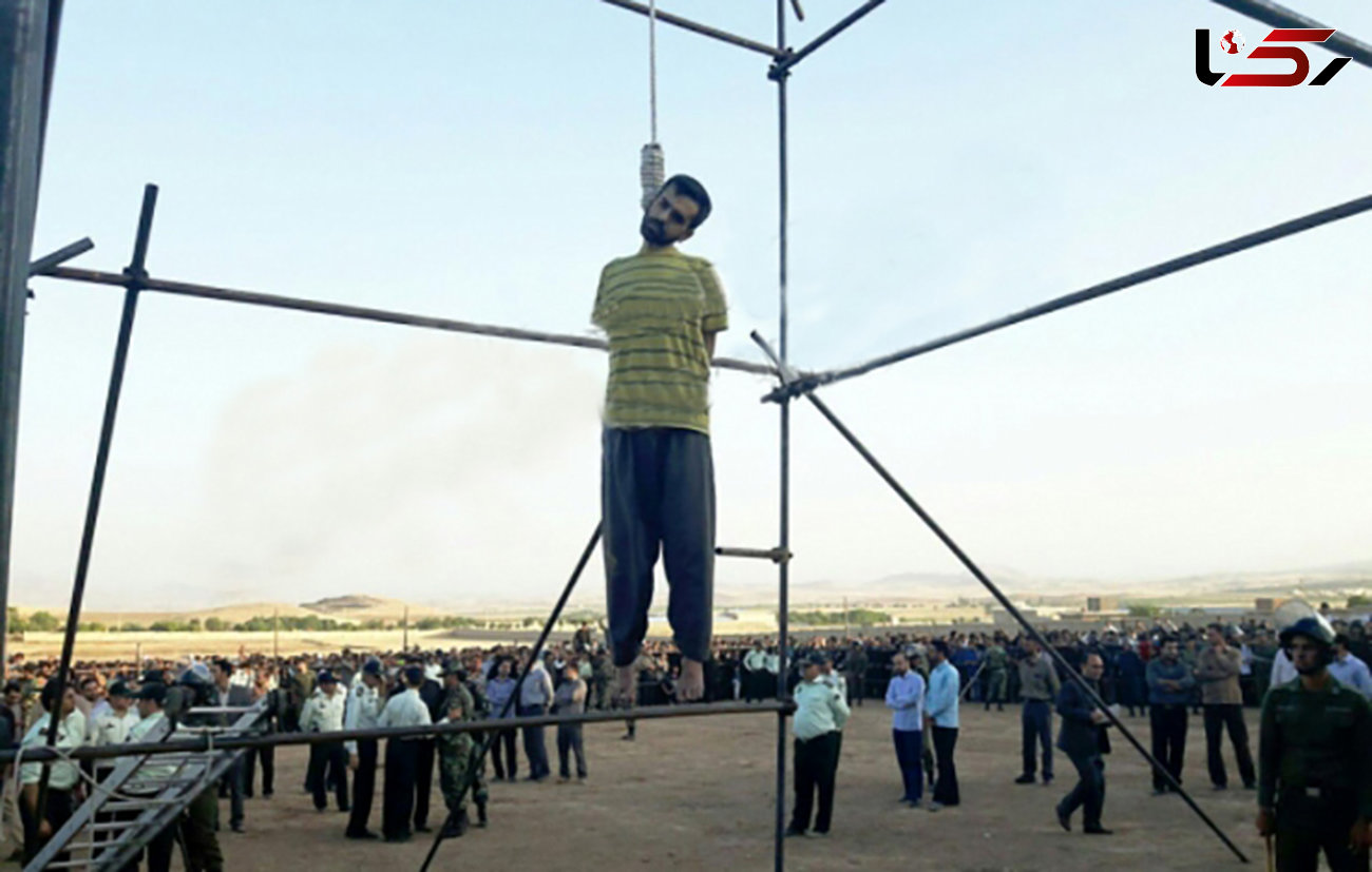 عکس های اعدام در ملاء عام قاتل بی رحم و کثیف+گزارش تصویری اعدام