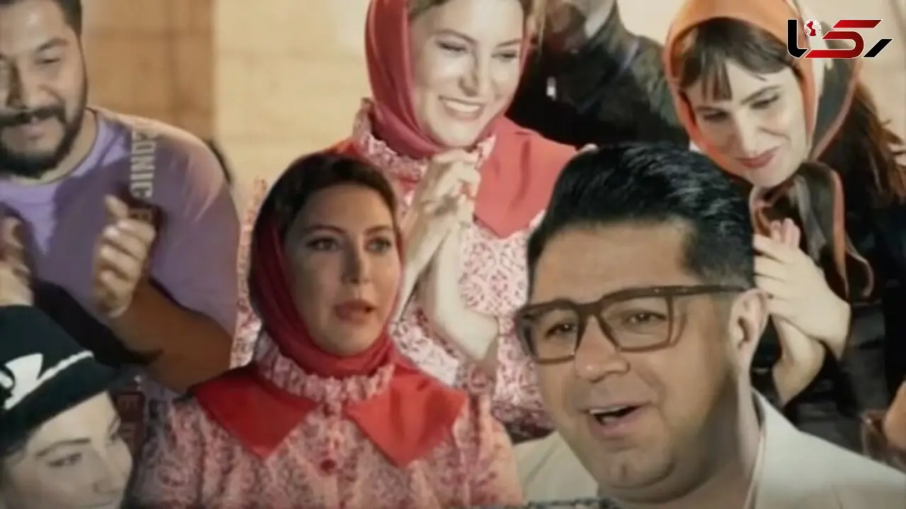 فیلم دورهمی بازیگران در کاخ سعدآباد / فریبا نادری همچنان جلف ! 