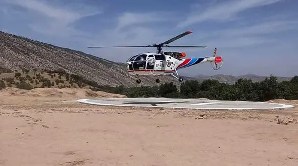 نجات جان زن 44 ساله با انگشت قطع شده توسط بالگرد