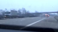 فیلم لحظه تصادف وحشتناک خودروی آئودی در بزرگراه + عکس