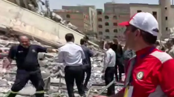 حضور فوری نیروهای هلال‌احمر در پی حمله رژیم صهیونیستی به جنوب تهران