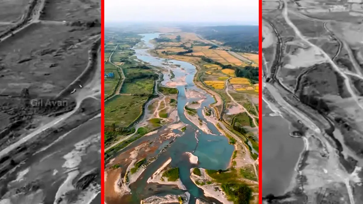 فیلم مناظر دیدنی سفیدرود از بالا