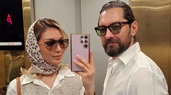 تصویری از چیدمان سفره هفت‌سین همسر بهرام رادان