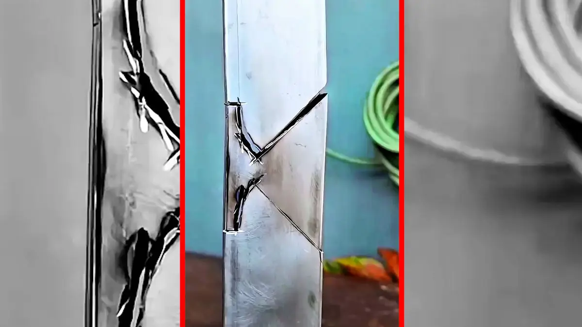 فیلم مهارت آهنگر در زاویه سازی فلز