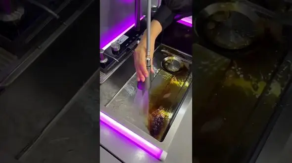 فیلم/ لاکچری ترین سینک آشپزخانه ای که تاکنون بشر ساخته است! 