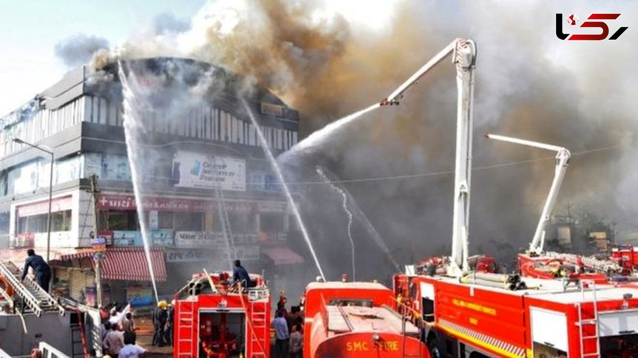 19 کشته در حادثه آتش سوزی در هند+عکس