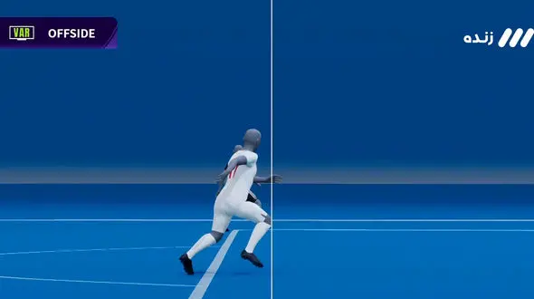 تصویر فریز شده از آفساید میلیمتری گل دوم ایران به امارات/ شادی قلی زاده خراب شد + عکس و فیلم
