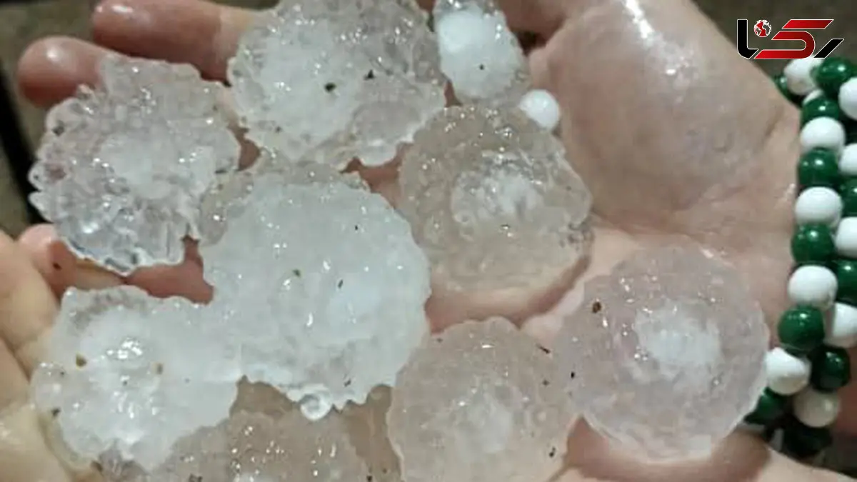 بارش تگرگ در فراشبند؛ شگفتی شهر گرم جنوب فارس