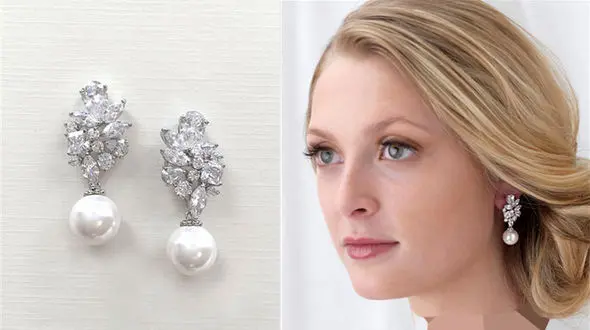 گوشواره های مناسب برای روز عروسی +عکس 