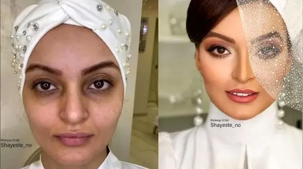 عکس 11 خانم بازیگر ایرانی قبل و بعد  آرایش ! / زیبایی مصنوعی بیداد می کند !