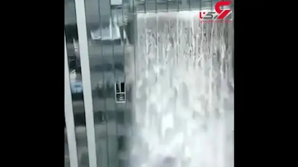 مرتفع‌ ترین آبشار مصنوعی جهان + فیلم