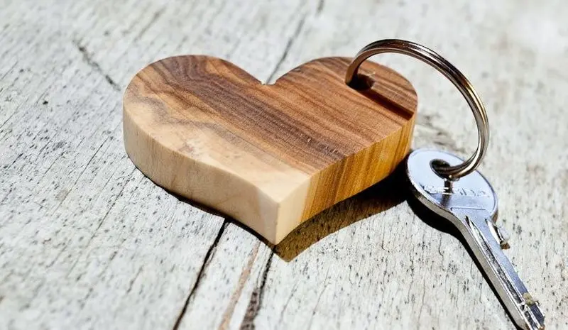 جاکلیدی چوبی دست ساز