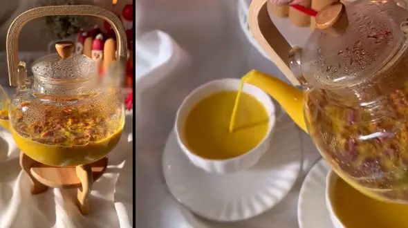 نوشیدنی گرم پاییزی با طعم بستنی سنتی + فیلم 