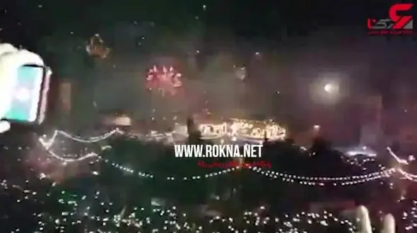 جشن سال نو میلادی در میدان آزادی عراق+فیلم