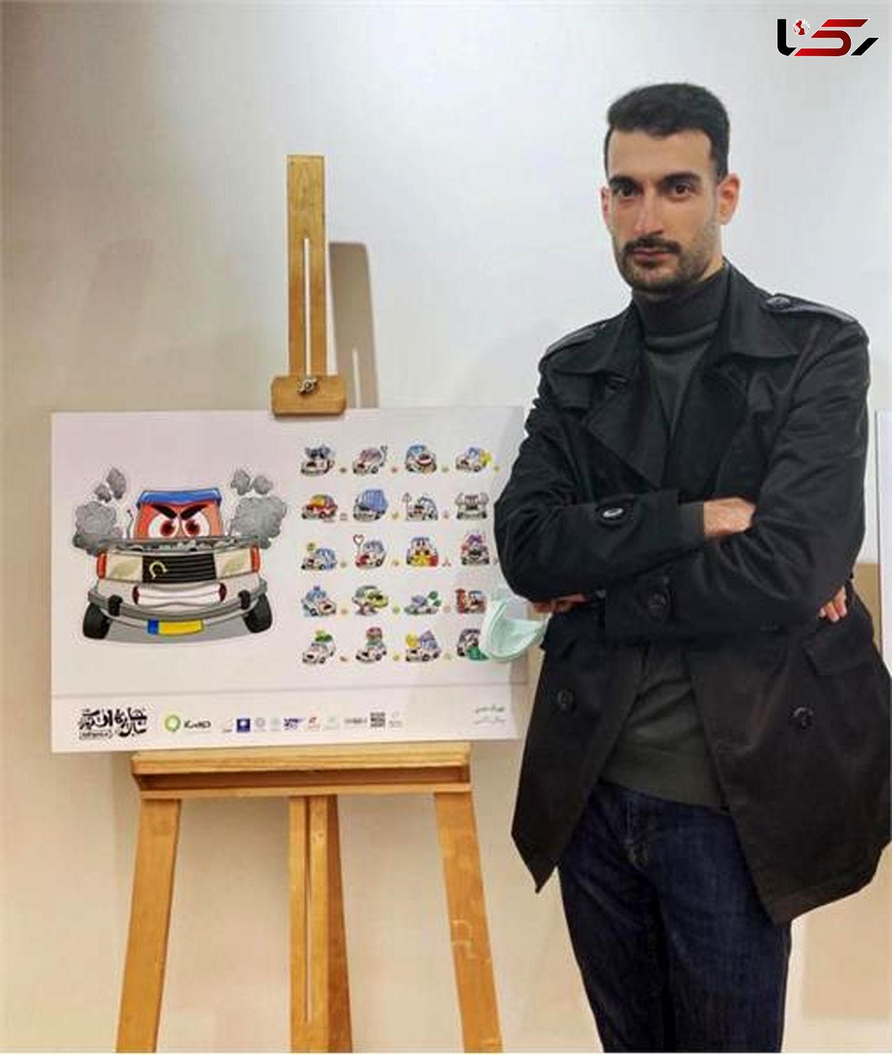 موفقیت کاریکاتوریست گیلانی در سومین جشنواره "استیکر"