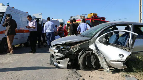 تصادف شدید پراید و 206 در جاده روستا 4 مصدوم داشت + تصاویر