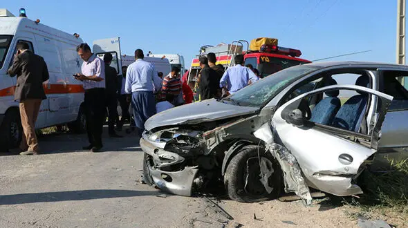 تصادف شدید پراید و 206 در جاده روستا 4 مصدوم داشت + تصاویر