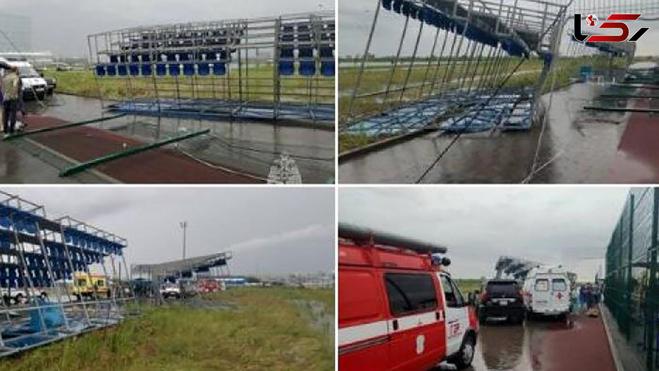 ریزش مرگبار سکو ورزشگاه در مسابقه فوتبال +  آمار کشته و مصدومان حادثه