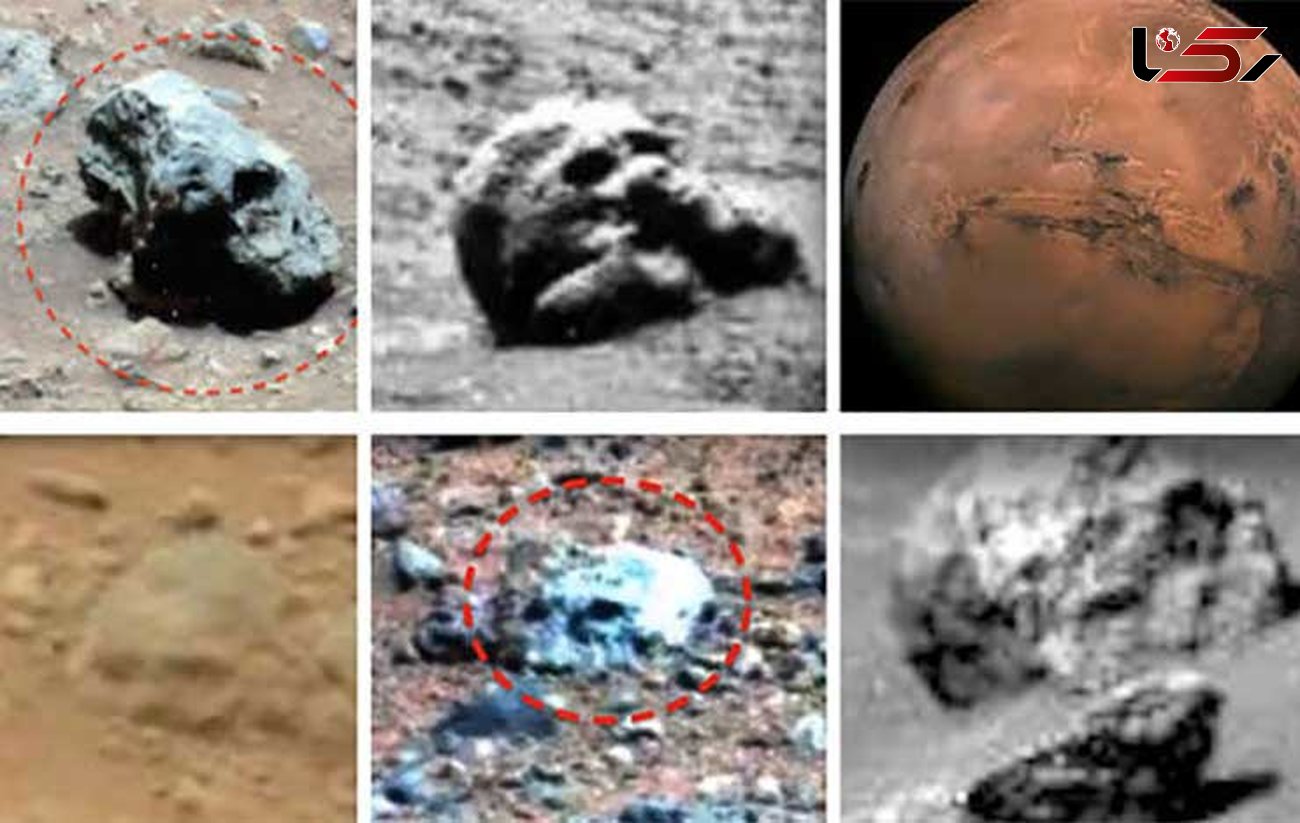 دیده شدن جمجمه انسان در مریخ + فیلم