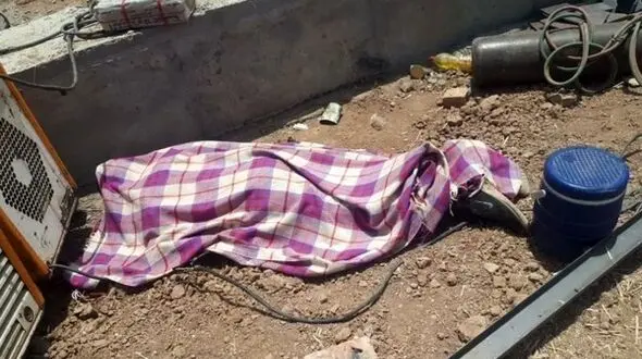 مرد خرم آبادی ناگهان خشک شد ! + عکس دردناک