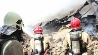 آتش سوزی مهیب انبار10 هزار متری در باقرشهر+تصاویر