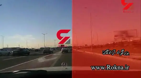 چپ کردن خودروی دزدان در تعقیب و گریز پلیسی جنوب تهران + فیلم