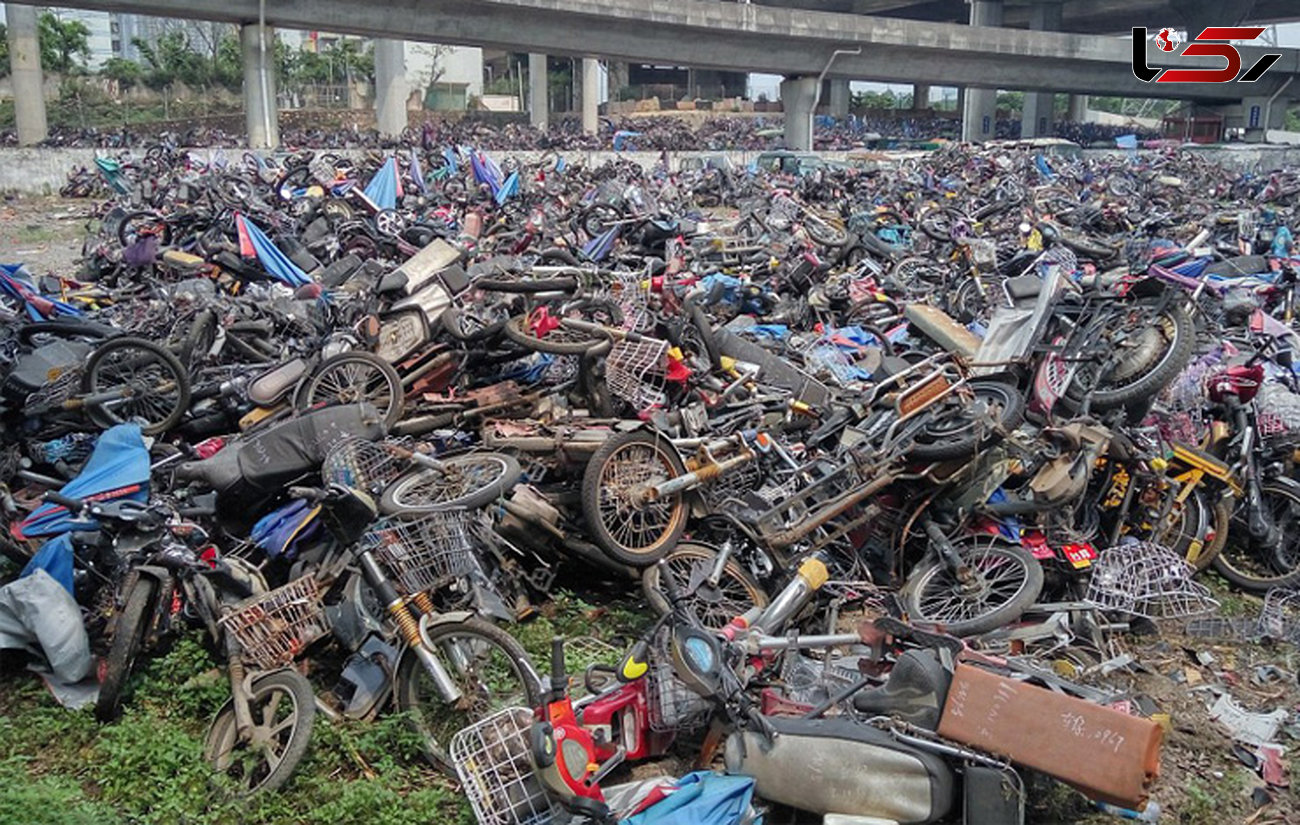 قبرستان دیدنی موتورسیکلت‌ها در چین