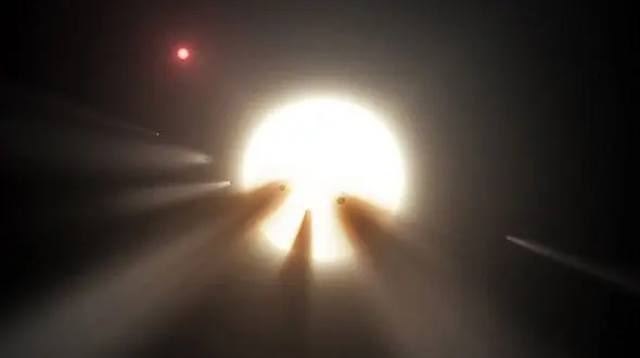 آثاری از وجود موجودات فضایی در یک ستاره + عکس