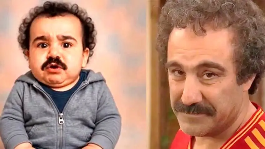 خلاقیت هنرمند ایرانی برای تبدیل بازیگران ایرانی به شخصیت های کارتونی / رونمایی از نسخه خردسال محسن تنابنده، علی صادقی، اکبر عبدی